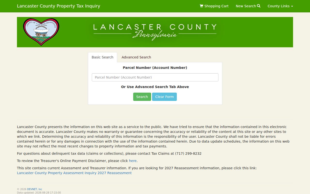 Lancaster County residents directory assessment property search